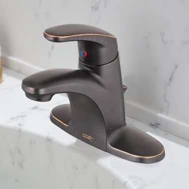 Click here to see American Standard 7075.100.278 American Standard Colony Pro Single Lever Handle Bathroom Faucet With Metal Pop-Up Drain, 1.2 GPM, WaterSense, ADA, Legacy Bronze - 7075100.278