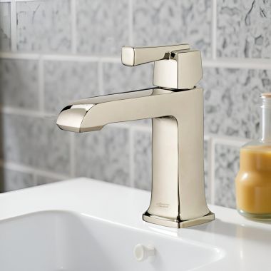 Click here to see American Standard 7353.101.013 American Standard Townsend Single-Handle Bathroom Faucet, Single-Hole, Lever Handle, ADA, 1.2 GPM, Polished Nickel - 7353101.013