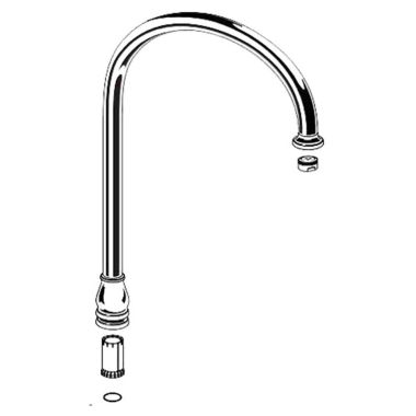 Click here to see American Standard 060469-295220A American Standard 060469-295220A Jasmine Spout Assembly - Hi Flow, Kitchen