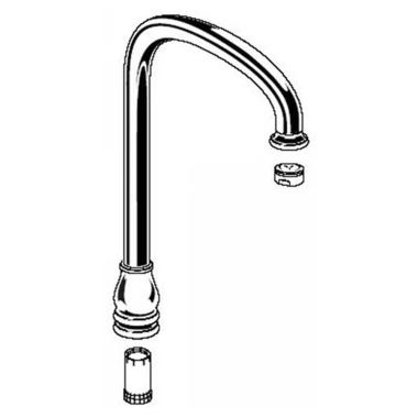 Click here to see American Standard 060477-295220A American Standard 060477-295220A Hampton Spout Assembly for Bar Faucet, 2.2 gllns
