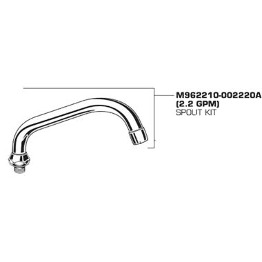 Click here to see American Standard M962210-002220A AS M962210-002220A SPOUT KIT-COLONY/COLONY SOFT/PANTRY