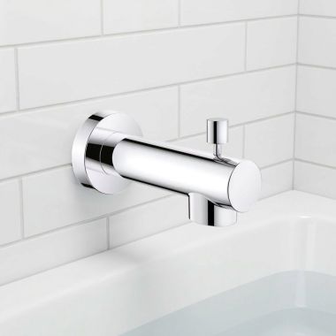Click here to see  13366000 GROHE Concetto Wall-Mount Installation Diverter Tub Spout with 4-11/16