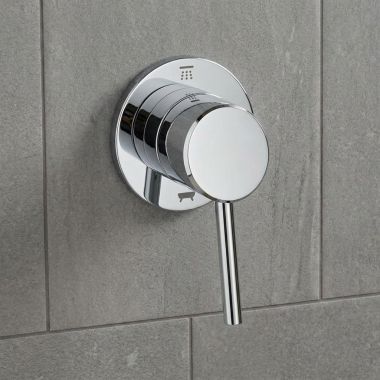 Click here to see Grohe 29104001 GROHE Concetto 2-Way Diverter Trim for Tub/Shower, Lever Handle, StarLight Chrome - 29104001