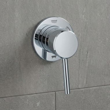 Click here to see  29106001 GROHE Concetto 3-Way Diverter Trim, Lever Handle, StarLight Chrome - 29106001
