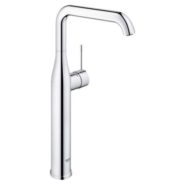 Click here to see Grohe 2353800A Grohe Essence Single-Handle Starlight Chrome Vessel Bathroom Faucet, 1.2 GPM, WaterSense Certified, SilkMove, Anti-Scald - 2353800A