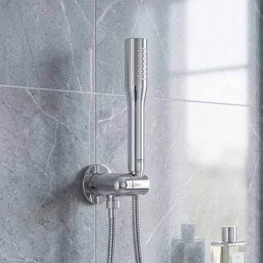 Click here to see  26466000 GROHE Euphoria Cosmopolitan Single-Spray Stick Hand Shower, 1.75 GPM, 80 PSI, Starlight Chrome - 26466000 