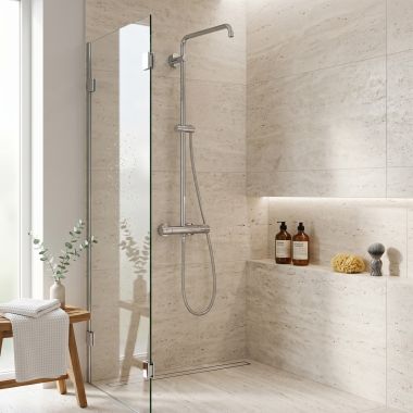 Click here to see Grohe 26419000 GROHE EUPHORIA Thermostatic Shower System with 56