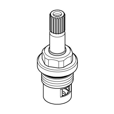 Click here to see Grohe 48243000 Grohe Universal 90-Degree Ceramic Head, 3/8in, Right - 48243000