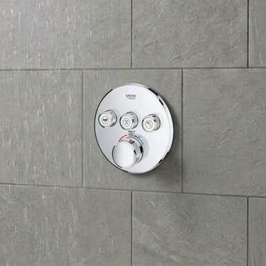 Click here to see  29138000 GROHE Grohtherm SmartControl Round 3-Function Diverter Valve Trim, StarLight Chrome - 29138000