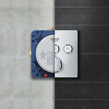 Click here to see  35601000 GROHE RAPIDO SMARTBOX Universal 3-Way Tub/Shower Rough-In Box, 1/2