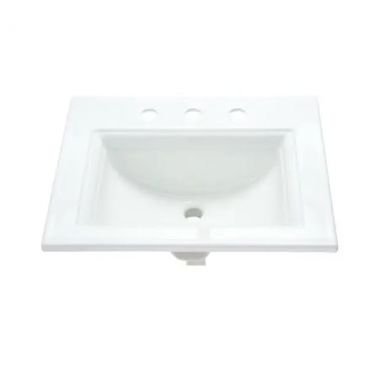 Click here to see Kohler 2337-8-0 Kohler Memoirs Stately Drop-in Bathroom Sink, 3 Hole, 8in Centers, Vitreous China, White - K-2337-8-0