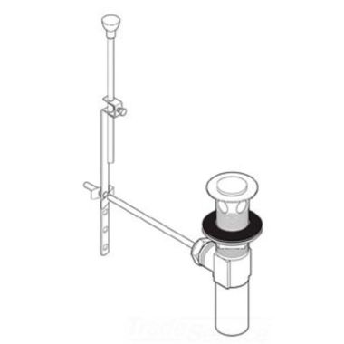 Click here to see Delta RP5651WH Delta Lavatory Pop-Up Drain Assembly - White (RP5651WH)