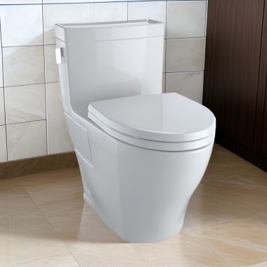 Click here to see Toto MS624124CEFG#11 Toto MS624124CEFG#11 Colonial White Legato Elongated One-Piece Toilet