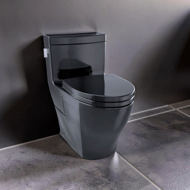 Click here to see Toto MS624124CEF#51 Toto Legato Elongated One-Piece Toilet, Ebony - MS624124CEF#51