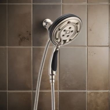 Click here to see Brizo 86200-NKBL-2.5 Brizo Essential Multi-Function Hydrati 2-in-1 Shower, Traditional, MagneDock, 2.5 GPM, Brilliance Luxe Nickel/Matte Black - 86200-NKBL-2.5