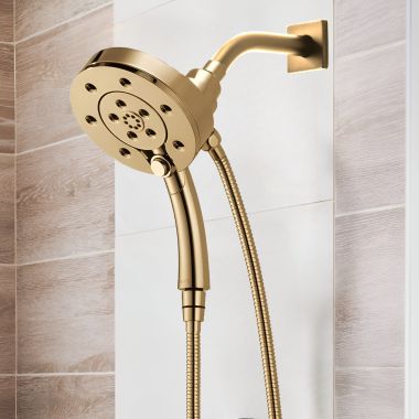 Click here to see Brizo 86275-GL-2.5 Brizo Hydrati 2-in-1 Multi-Function Shower, MagneDock, H2Okinetic, 2.5 GPM, Brilliance Luxe Gold - 86275-GL-2.5