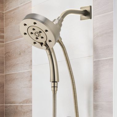 Click here to see Brizo 86275-NK-2.5 Brizo Hydrati 2-in-1 Multi-Function Shower, MagneDock, H2Okinetic, 2.5 GPM, Brilliance Luxe Nickel - 86275-NK-2.5