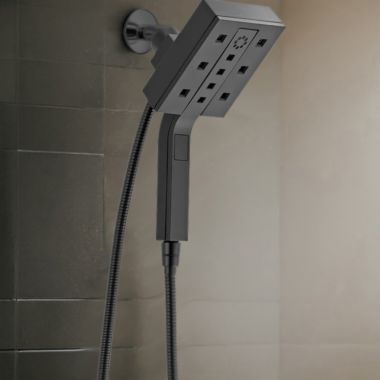 Click here to see Brizo 86280-BL-2.5 Brizo Essential Hydrati 2-in-1 Multi-Function Shower, MagneDock, H2Okinetic, 2.5 GPM, Matte Black - 86280-BL-2.5