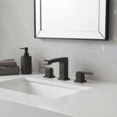 Click here to see Delta 3567-BLMPU-DST Delta Ara Widespread Lavatory Faucet, Angular Spout,  4