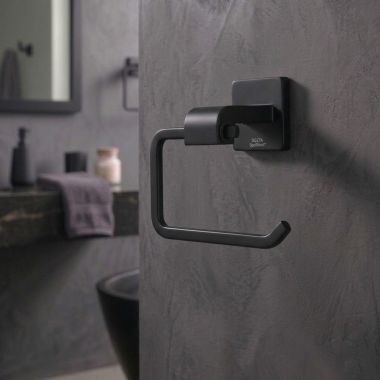 Click here to see Delta 77550-BL Delta Ara Toilet Paper Holder, Matte Black - 77550-BL