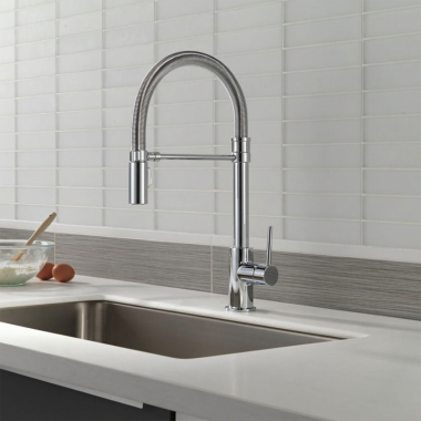 Click here to see  9659T-DST Delta Trinsic Pro Single-Handle Pull-Down Spring Kitchen Faucet w/ Touch2O, Chrome - 9659T-DST