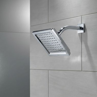 Click here to see Delta 52283 Delta Universal Showering Single-Setting Raincan Shower Head, 1.75 GPM, Chrome - 52283