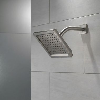 Click here to see Delta 52283-SS Delta Universal Showering Single-Setting Raincan Shower Head, 1.75 GPM, Stainless - 52283-SS