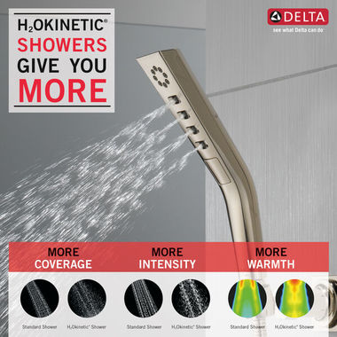 Click here to see Delta 55799-PN Delta Handheld Shower With Wall Mount Bracket, Polished Nickel - 55799-PN