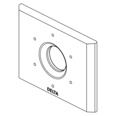 Click here to see Delta RP91937 Delta RP91937 Pivotal Escutcheon for 6-Setting Diverter - Chrome