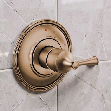 Click here to see Brizo T60P005-BZ Brizo Baliza Pressure Balance Single-Handle Valve Trim, Brilliance Brushed Bronze - T60P005-BZ