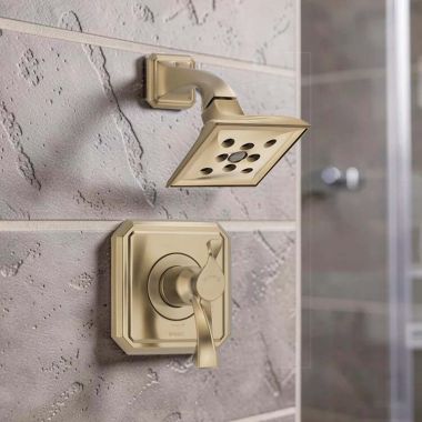 Click here to see  T60230-GL Brizo Virage Tempassure Thermostatic Shower Only Trim, 1.75 GPM, Watersense, Brilliance Luxe Gold - T60230-GL