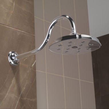 Click here to see Delta RP61274 Delta 8-3/16in H2Okinetic Single-Setting Raincan Shower Head, 2.5 GPM, Round, Chrome - RP61274