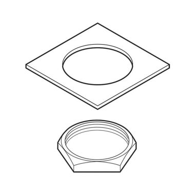 Click here to see Delta RP6056 Delta RP6056 Nut and Washer Set - Replacement Part