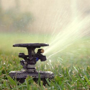 Click here to see Rainbird 2045A Rain Bird Maxi-Paw Pop-Up Impact Rotor Sprinkler with #8 Blue Nozzle, Full Circle or Part Circle, 1/2