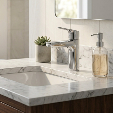 Click here to see TOTO BRASS TLG03301U#CP TOTO GS Single-Handle Lavatory Faucet with Metal Pop-Up Drain, WaterSense, Brass Construction, 1.2 GPM, Polished Chrome - TLG03301U#CP