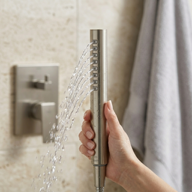Click here to see TOTO BRASS TBW02016U4#BN TOTO Single-Spray Hand Shower with Rubber Nozzles, Comfort Wave, 7
