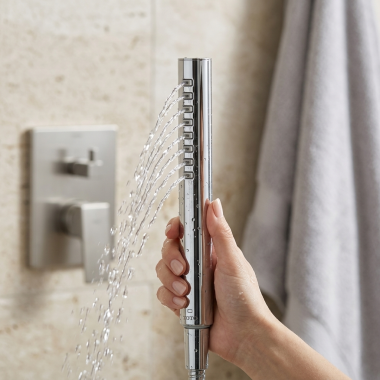 Click here to see Toto TBW02016U4#CP TOTO Single-Spray Hand Shower with Rubber Nozzles, Comfort Wave, 7