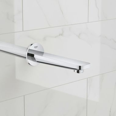 Click here to see Grohe 13381001 GROHE Lineare Wall-Mount Tub Spout with 6-11/16