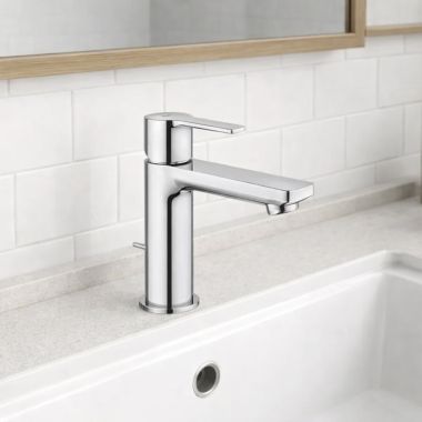 Click here to see Grohe 2382400A GROHE LINEARE Single-Handle XS-Size Bathroom Faucet, 1.2 GPM, StarLight Chrome - 2382400A