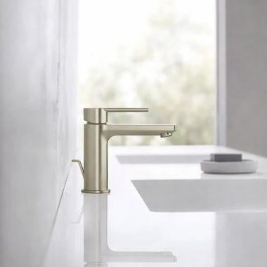 Click here to see  23824ENA GROHE LINEARE Single-Handle XS-Size Bathroom Faucet, 1.2 GPM, Brushed Nickel InfinityFinish - 23824ENA