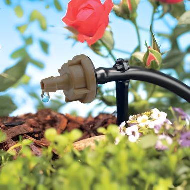 Click here to see Rainbird PC12 Rain Bird 12.0 GPH Pressure-Compensating Module Drip Emitter, Barb Inlet, Dark Brown - PC12