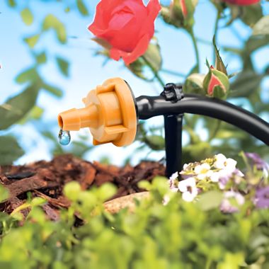 Click here to see Rainbird PC24 Rain Bird 24.0 GPH Pressure-Compensating Module Drip Emitter, Barb Inlet, Orange - PC24