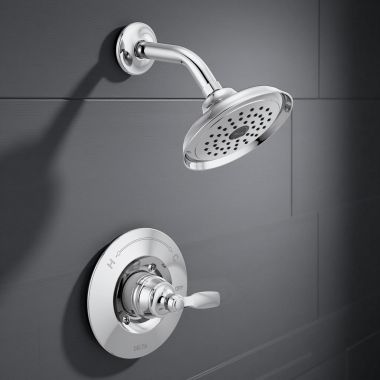 Click here to see Delta T14232 Delta Woodhurst Monitor 14 Series Single-Setting Rain Shower Faucet, Touch-Clean, 1.75 GPM, Lever Handle, Chrome - T14232