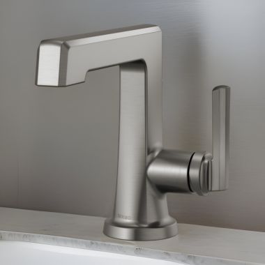 Click here to see Brizo 65098LF-SL Brizo Levoir Single-Handle Deck Mount Lavatory Faucet, 1.5 GPM, Brilliance Luxe Steel - 65098LF-SL