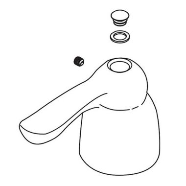 Click here to see Moen 181107BC Moen 181107BC Chateau Handle Kit - Hot, Brushed Chrome