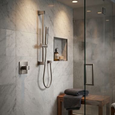 Click here to see  3988EPBN Moen Handheld Shower with Slide Bar, 1.75 GPM, WaterSense, Brushed Nickel - 3988EPBN