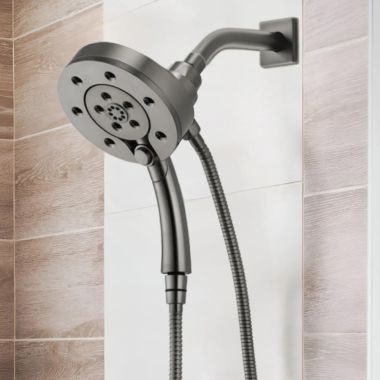 Click here to see Brizo 86275-SL-2.5 Brizo Hydrati 2-in-1 Multi-Function Shower, MagneDock, H2Okinetic, 2.5 GPM, Brilliance Luxe Steel - 86275-SL-2.5
