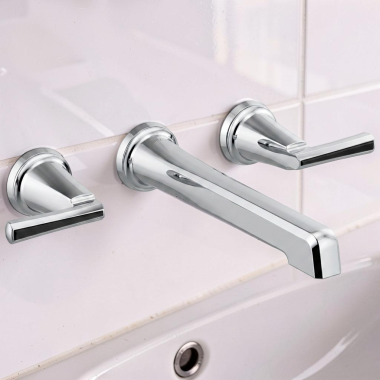 Click here to see Brizo HL5898-PCBC Brizo Levoir Lever Handle Kit for Wall-Mount Lavatory Faucet, ADA, Polished Chrome/Black Crystal - HL5898-PCBC