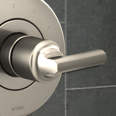 Click here to see Brizo HL6698-NK Brizo Levoir Lever Handle Kit for Sensori Thermostatic Valve Trim, Brilliance Luxe Nickel - HL6698-NK