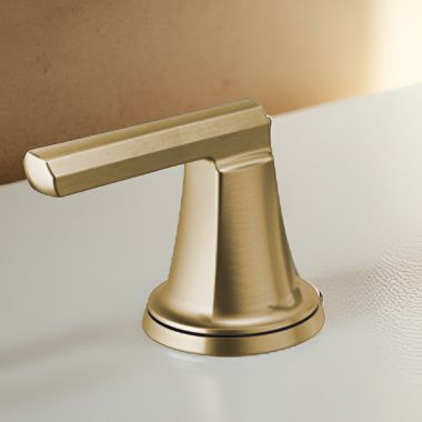 Click here to see Brizo HL698-GL Brizo Levoir Lever Handle Kit for Roman Tub Faucet, Brilliance Luxe Gold - HL698-GL